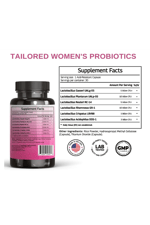 VINATURA Lactobacillus Rhamnosus, Reuteri, Gasseri, Plantarum, Crispatus, Acidophilus Probiotics - 38 Billion CFU *USA Made  Women Probiotic 30 Capsul.Abd.