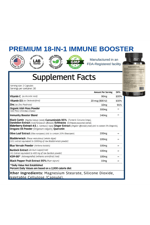 VINATURA Organic SEA MOSS  Blue Vervain - with Black Seed Oil, KSM 66 - Ginger, Burdock Root - 1250mg 60 Capsul. Made ın Usa.53.