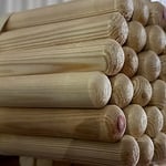 120 cm Finlandiya Çamı Ahşap Fırça Sapı (Vidalı/Dişli) | TeknikDünya