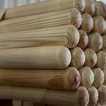 120 cm Finlandiya Çamı Ahşap Fırça Sapı (Vidalı/Dişli) | TeknikDünya