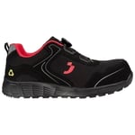 Safety Jogger ECOLOBI S1P LOW TLS SR ESD FO HRO Siyah İş Güvenlik Ayakkabısı