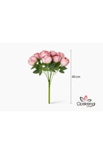 10 Adet Şakayık Çiçekten Oluşan Şakayık Demeti – 40 cm Premium Yapay Çiçek Buketi