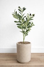 45 cm Premium Yapay Zeytin Dalı – Gerçekçi Zeytin Meyveli Dekoratif Dal | Vazo & İç Mekan Dekoru
