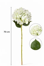 70 cm Premium Yapay Ortanca Çiçek – Gerçekçi Görünümlü Dekoratif Ortanca Dalı |