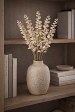 85 cm Yapay Pastel Retro Gri Okaliptus Demeti – 5 Dallı Uzun Dekoratif Okaliptus Dalı