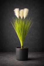 Dekoratif Yapay Pampas 80 cm 3 Dal Pampastan Oluşur