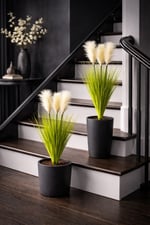 Dekoratif Yapay Pampas 80 cm 3 Dal Pampastan Oluşur