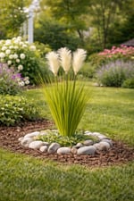 Dekoratif Yapay Pampas 80 cm 3 Dal Pampastan Oluşur