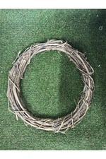 Kapı Çelengi Doğal Hasır Çember (35cm çap)