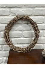 Kapı Çelengi Doğal Hasır Çember (35cm çap)