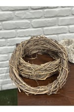 Kapı Çelengi Doğal Hasır Çember (35cm çap)