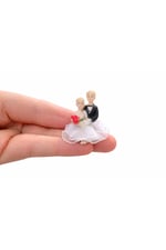 Mini Gelin Damat Figürü 50 Adet Set – Nikah Şekeri, Düğün Hediyelik, Mini Boy
