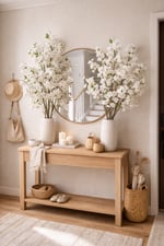 Premium 90 cm Beyaz Kiraz Çiçeği Yapay Dal – Gerçekçi Sakura Çiçeği Dekoratif Dal