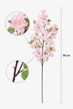 Premium 90 cm Pembe Kiraz Çiçeği Yapay Dal – Gerçekçi Dekoratif Sakura Çiçeği Dalı
