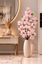 Premium 90 cm Pembe Kiraz Çiçeği Yapay Dal – Gerçekçi Dekoratif Sakura Çiçeği Dalı