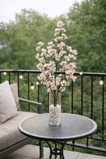Premium Beyaz Pembe Bahar Dalı 90 cm – Yapay Sakura / Kiraz Çiçeği Dalı