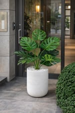Premium Monstera Yapay Bitki 70 cm – Gerçek Görünümlü Yeşil Salon Çiçeği, Yapraklı Bit