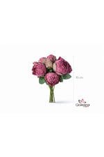 Premium Şakayık Demeti 35 cm – Yapay Pembe Şakayık Buketi | Dekoratif Çiçek, Gelin Buketi, Salon S