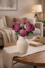 Premium Şakayık Demeti 35 cm – Yapay Pembe Şakayık Buketi | Dekoratif Çiçek, Gelin Buketi, Salon S