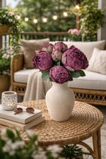 Premium Şakayık Demeti 35 cm – Yapay Pembe Şakayık Buketi | Dekoratif Çiçek, Gelin Buketi, Salon S