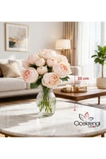 Premium Şakayık Yapay Çiçek Buketi 35 cm – 10 Dal Gerçekçi Görünümlü Dekoratif Çiçek