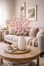 Premium Yapay Bahar Dalı 90 cm – Pembe Sakura / Kiraz Çiçeği Dekoratif Dal
