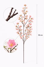 Premium Yapay Bahar Dalı 90 cm – Pembe Sakura / Kiraz Çiçeği Dekoratif Dal