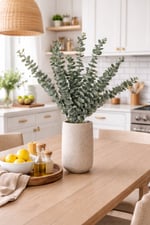Premium Yapay Okaliptus Demeti 55 cm – Doğal Görünümlü Dekoratif Okaliptus