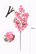 Premium Yapay Pembe Bahar Dalı 90 cm – Dekoratif Çiçek Dalı, Vazo İçin Yapay Kiraz Çiçeği Dalı