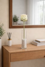 Premium Yapay Protea Çiçek Krem Yeşil 65 cm Dekoratif Tek Dal Büyük Protea Çiçeği