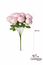 Premium Yapay Şakayık Çiçek Demeti 40 cm – 10 Adet Şakayık Çiçeğinden Oluşan Soft Pembe Buket