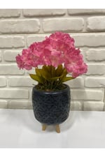 YapaPembe Ortanca Çiçeği 7 Dallı – 30 cm Dekoratif Yapay Çiç