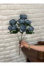 Yapay Koyu Mavi Şekayık Demeti 9lu
