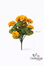 Yapay Sarı Sardunya Demeti 40 cm – Gerçek Görünümlü Dekoratif Çiçek | Ev & Balkon Dekoru