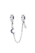 Ay ve Kedi Zincir Sallantılı Charm