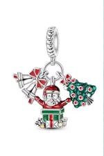 Çan , Noel Baba ve Yılbaşı Ağacı Sallantılı Charm