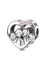 Canım Ailem Kalp Boncuk Charm