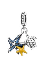 Deniz Yıldızı ve Kaplumbağa Sallantılı Charm