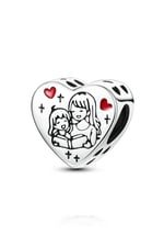 Hikaye Zamanı Anne ve Kız Kalp Charm