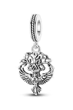 İskandinav Viking Hayat Ağacı ve Kuşu Sallantılı Charm