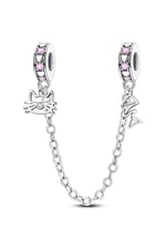 Kedi ve Kılçık Zincir Sallantılı Charm