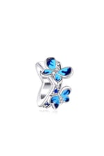 Mavi Kelebek Halka Charm