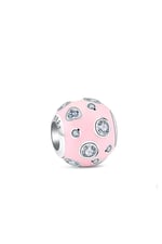 Pembe Benek Taşlı Charm