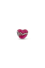 Pembe Mama Kalp Charm