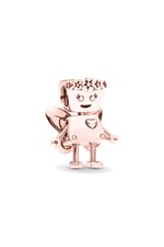 Rose Melek Kanatlı Robot Charm