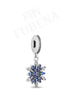 Taşlı Kar Tanesi Sallantılı Charm