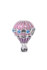 Taşlı Pembe Sıcak Hava Balonu Charm