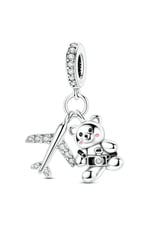 Uçak ve Ayıcık Sallantılı Charm