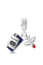 Uçak ve Pasaport Sallantılı Charm