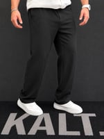 Baggy Siyah Keten Pantolon